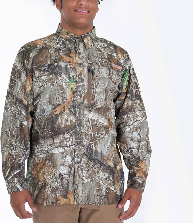 HABIT Men's Hatcher Pass Long Sleeve Camo Guide Shirt