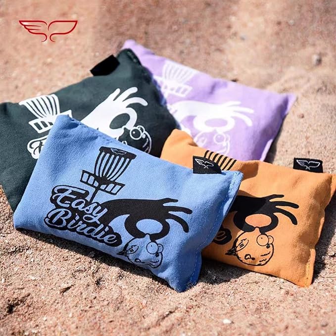 Yikun Disc Golf Grip Bag, Sweat Absorber Dry Hand Pouch, Essential Disc Golf Accessories, Substitute Chalk Bag with Active Aluminum Oxide Granules for Moisture Control(Random Color)