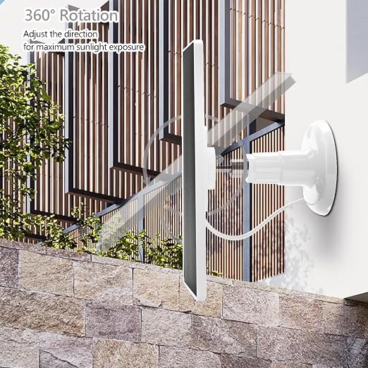 4-Pack Solar Panel Camera Charger Fit for eufyCam, eufyCam E eufyCam 2 eufyCam 2 Pro, eufyCam 2C, eufyCam 2C Pro, SoloCam (E20/E40/L20/L40/S40), or 4G LTE Starlight Camera Micro USB Type-C 10FT Cable