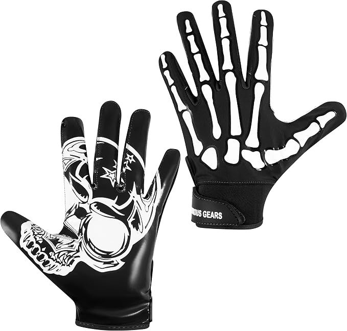 Glorious Traders Adult & Youth Football Gloves - Ultimate Performance Booster with Super Sticky Grip