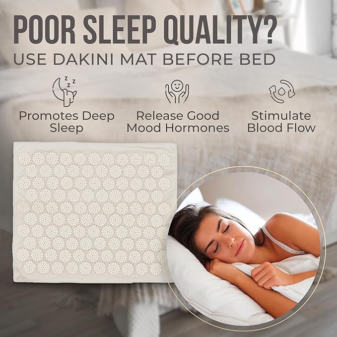 Acupressure Mat and Pillow Set with Mini Pad – Full Body Pain Relief | Mini pad targets hard-to-reach areas like feet, hands and neck for precise pressure relief
