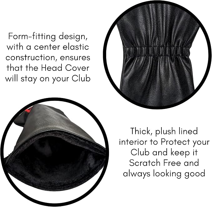 Foretra Driver Headcover | Premium Leather Golf Club Covers | Novelty Design Golf Head Covers Essential Golf Accessories for Men and Women | Universal Fit for Golfer Clubs