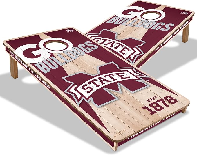 YouTheFan NCAA 2’ x 4’ Professional Wood Cornhole Game