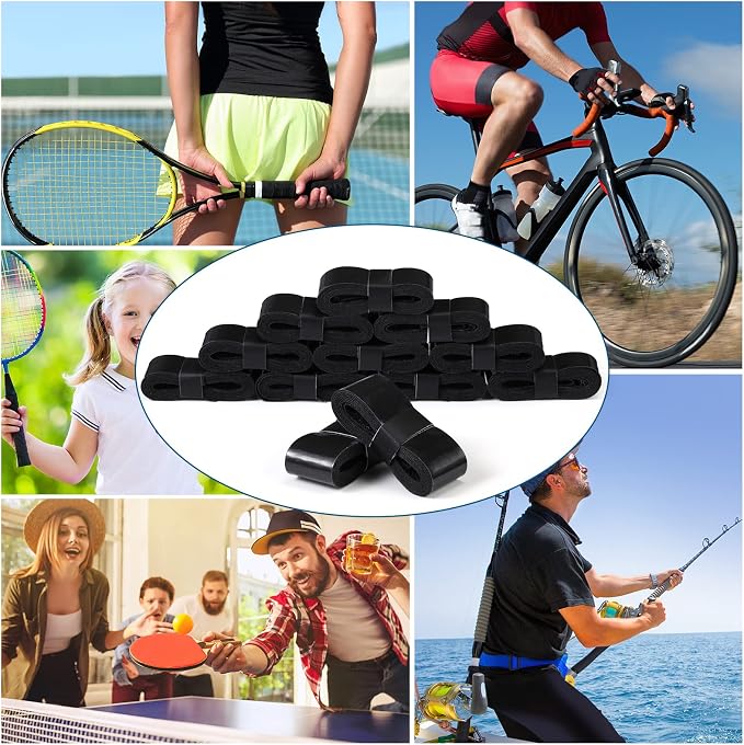 Pangda 100 Pieces Tennis Badminton Racket Overgrips Bulk Tennis Racket Grip Tape for Anti-Slip and Absorbent Grip