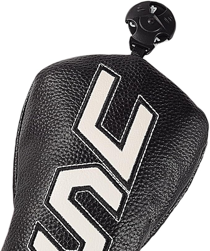 Golf Head Cover Set with USA Flag Cross-Stitch for Golf Club Driver Fairway Hybrid