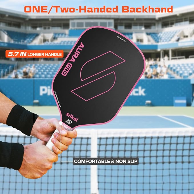 Pickleball Paddles, Raw T700 Carbon Fiber Pickleball Paddle, 16mm Power Polymer Core, Professional Rackets for Great Spin, Control & Precision Shots, USAPA Approved