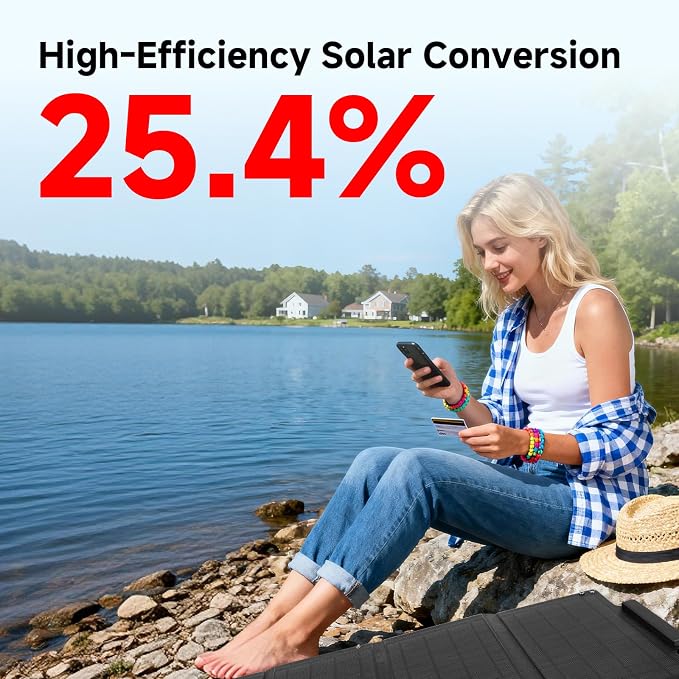 Soshine 30W Solar Panel Charger, Portable Foldable Solar Panel with 3USB Ports(USB-A QC3.0 and 2 USB-C), IP67 Waterproof for Outdoor Hiking, Camping, Backpacking