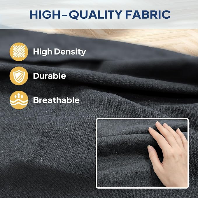 ANYOO Cotton Hammock Portable Camping Hammocks for Hanging Sturdy Garden Comfortable Fabric Hammock with Tree Straps Up to 660lbs with Travel Bag for Camping Outdoor/Indoor Patio Backyard