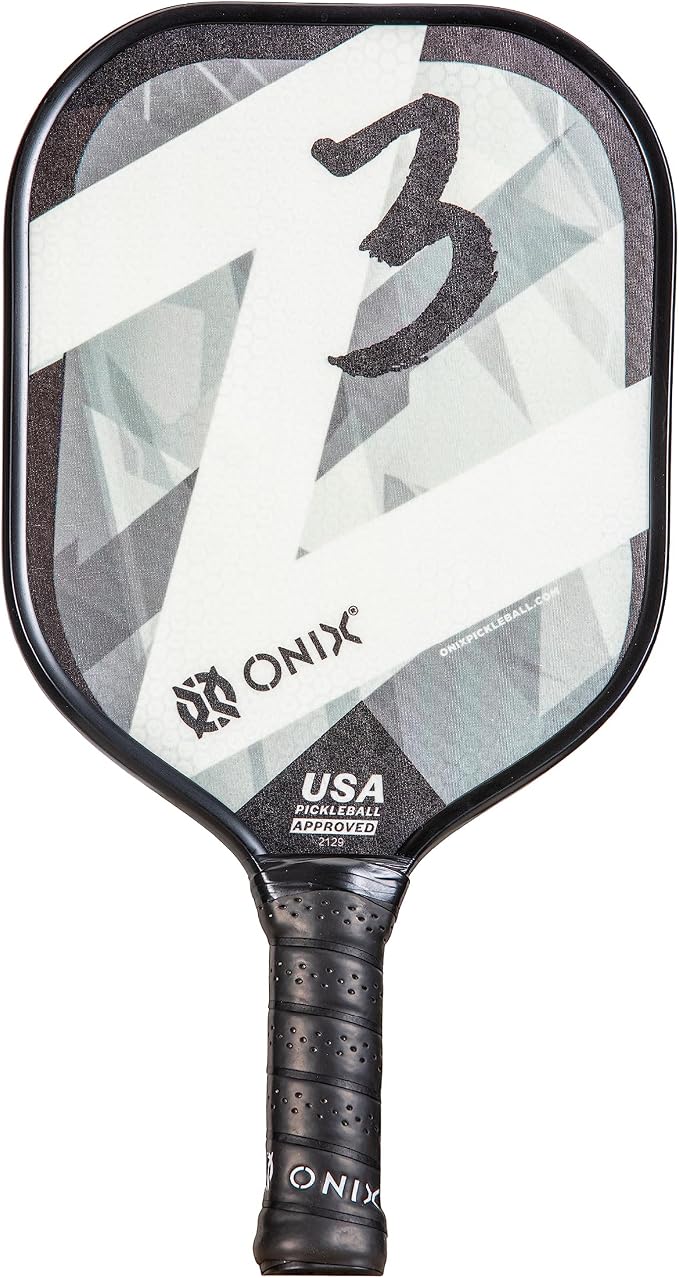 Onix Graphite Z5 Carbon Fiber Pickleball Paddle with Wide-Body Shape, Honeycomb Core & Graphite Face