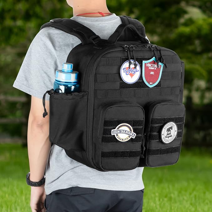 DSLEAF Cornhole Backpack Holds 16-24 Cornhole Bags, Cornhole Patch Bag with Padded Shoulder Straps and Extra Pockets for Tossing Games (Patent Design)