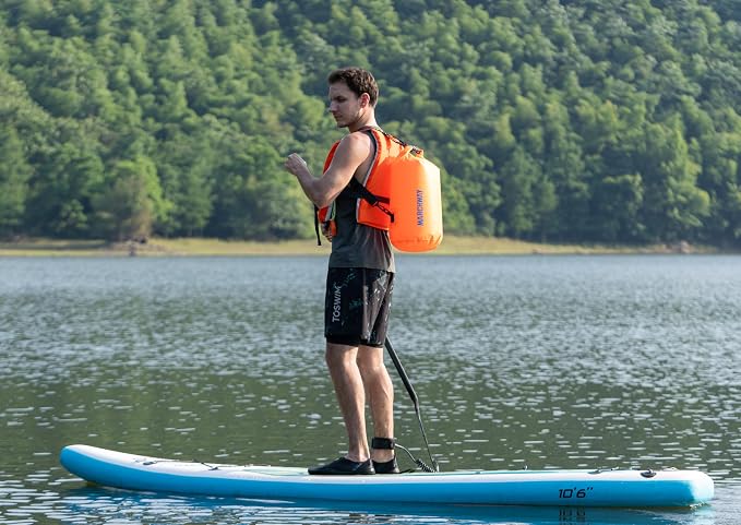 MARCHWAY Floating Waterproof Dry Bag Backpack 5L/10L/20L/30L/40L, Roll Top Sack Keeps Gear Dry for Kayaking, Rafting, Boating, Swimming, Camping, Hiking, Beach, Fishing