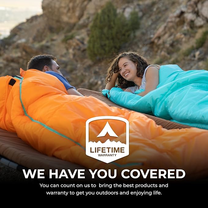 Teton Celsius Regular, 25F, 20F, 0F Degree Sleeping Bags, All Weather Bag for Adults and Kids, Camping Made Easy and Warm, Travel Sack Included