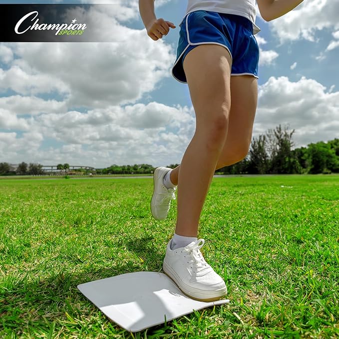 Champion Sports Throw Down Base Sets – Durable Baseball & Softball Practice Bases for Indoor & Outdoor Training