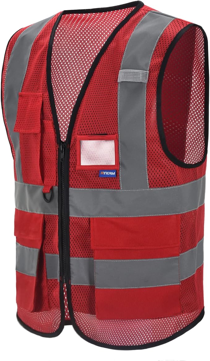 Construction red vest