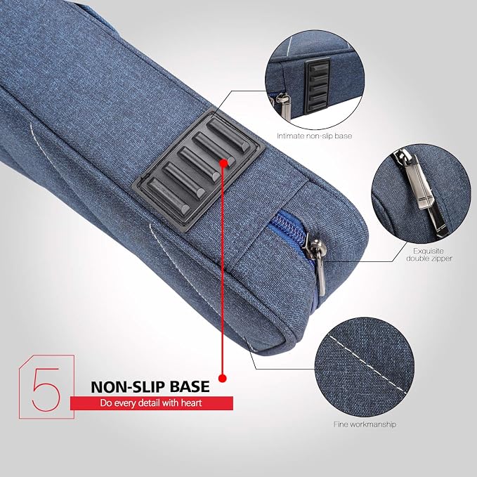 KONLLEN Pool Cue Case 3x4 Oxford Pool Stick Case Holds 3 Butts and 4 Shafts Billiard Sitck Large Capacity Carrying Cases with Multi-Pocket Pool Cue Accessories