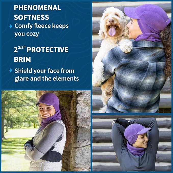 TrailHeads Micro Fleece Neck Warmer and Ponytail Cap