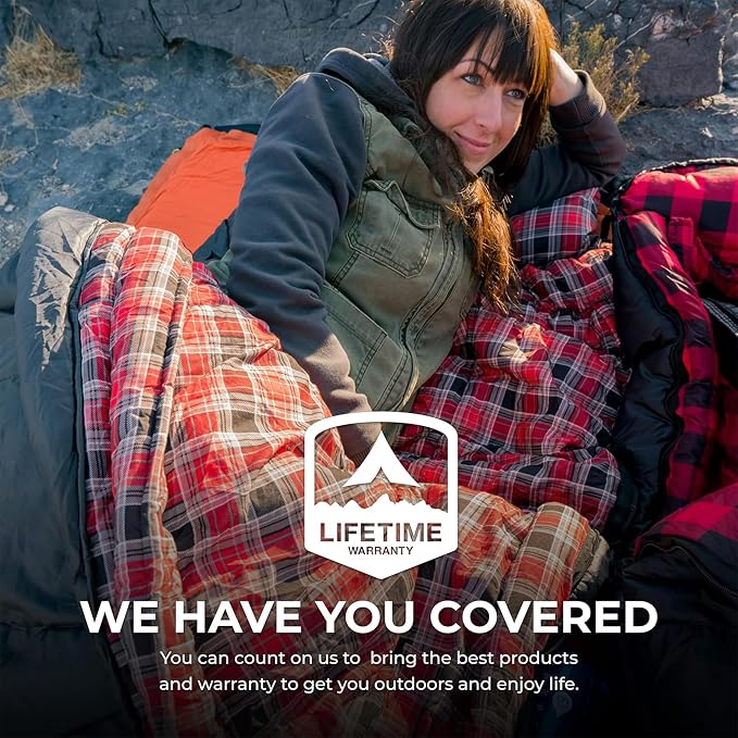 Teton Celsius XXL Sleeping Bag, Cold Weather Sleeping Bags for Adults and Kids, Camping Made Easy and Warm. Compression Sack Included
