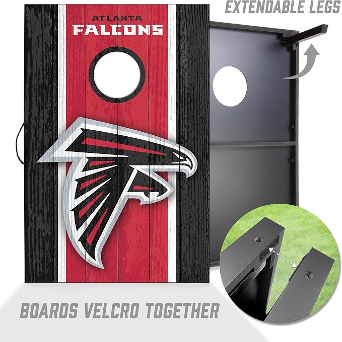 YouTheFan NFL 2' x 3' Portable Cornhole Game with Logo Bags