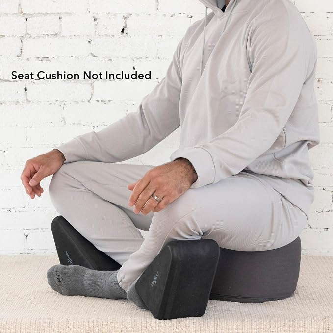 Ungloo Supportive Yoga Block Wedges for Seated Meditation – Elevates Knees, Reduces Hip Pressure, and Improves Cross-Legged Posture