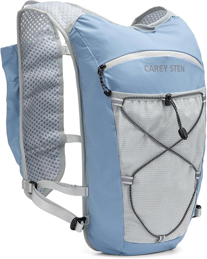 Carey STEN Lightweight Running Hydration Vest, Breathable Outdoor Backpack for Trail Running, Hiking, Cycling & Marathon, Suitable for Both Men and Women