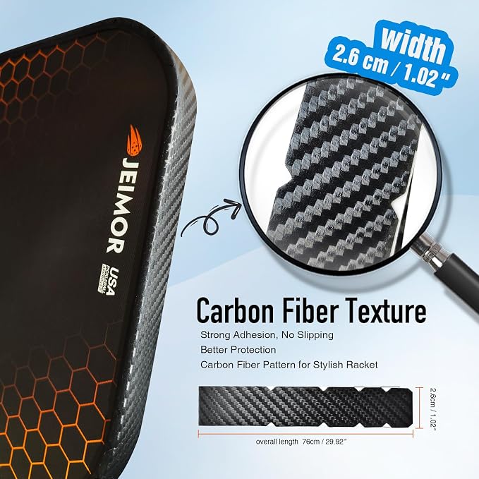 Pickleball Paddle Eraser – Paddle Cleaner for Carbon Fiber & Graphite Paddles, Removes Ball Residue & Dust, Restores Spin & Grip, Includes Clear Carry Case
