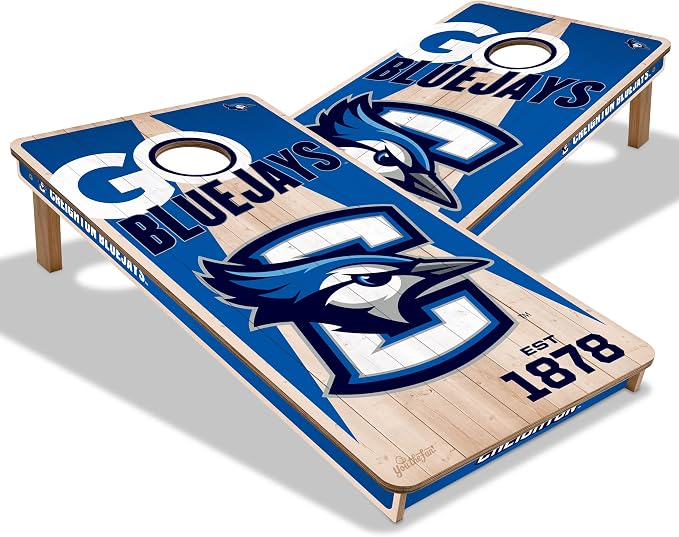 YouTheFan NCAA 2’ x 4’ Professional Wood Cornhole Game