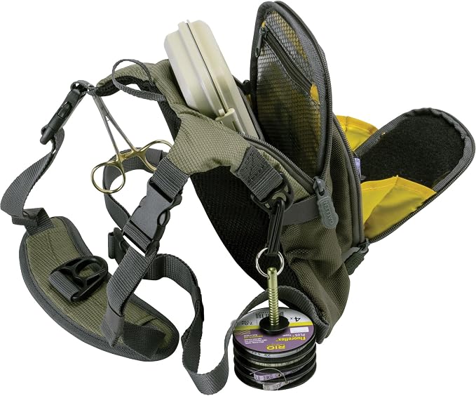 Fall River Fishing Chest Pack, Fits Up to 2 Tackle/Fly Boxes, 152 Cu in / 2.5 L