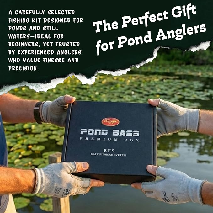 LUCKY CRAFT Pond Bass Premium Box, 7 Freshwater Fishing Lures for Pond and Lake Fish, Mystery Selection Tackle Box with Surprise Bass Lures, Fishing Gear Accessories