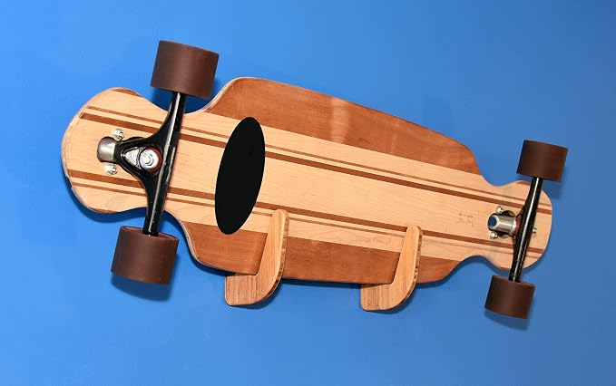 Grassracks Bamboo or Birch Wood Skateboard and Snowboard Storage Rack for Decks Only (No Trucks or Bindings) - The Lana`I Series (Between 1-5 Decks)