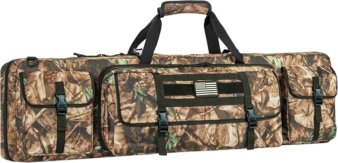 28" 32" 36" 42" 46" 48" 51" 55" Soft Double Rifle Bag, Portable Long Rifle Bag for Outdoor Hunting Shooting, Gun Case Storage & Transportation, with Multiple Colors
