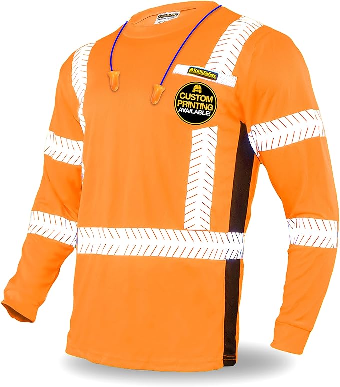 KwikSafety - Charlotte, NC - Limited Edition Long Sleeve Safety Shirts [Deluxe Fishbone Tape] Class 3 ANSI OSHA Compliant