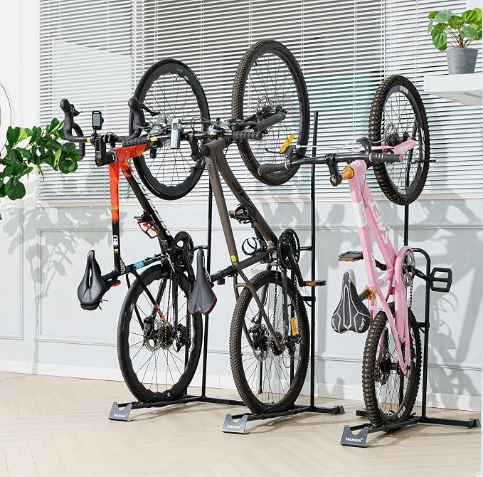 PHUNAYA Bike Stand,Vertical Bike Rack For Indoor Bike Storage,Upright Bicycle Stand Floor. (StyleA-2pack)