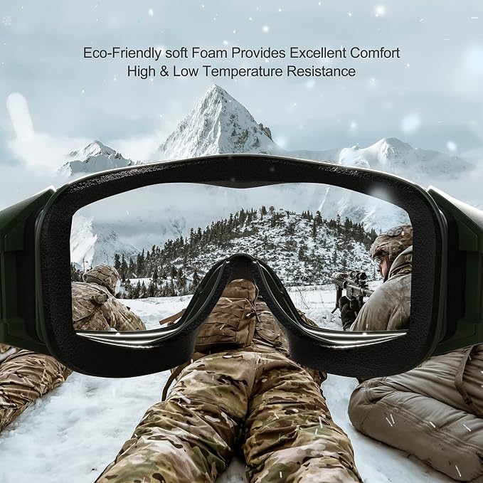 xaegistac Tactical Airsoft Goggles Anti Fog Military Glasses, Ballistic Safety Goggles for Shooting Hunting