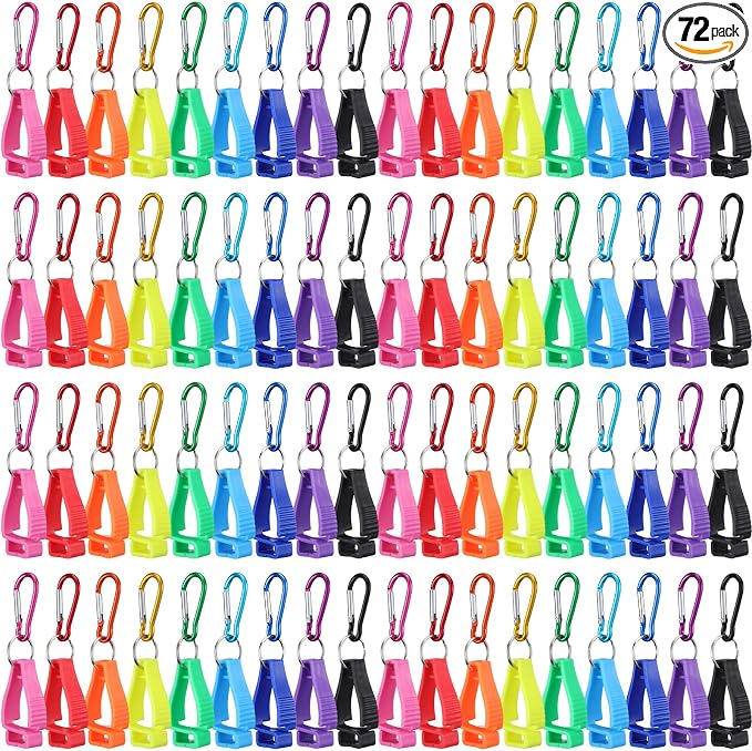 Leinuosen 72 Pcs Multicolored Glove Holder Clips Bulk for Work Large Glove Holder Clips Safety Gloves Keepers for Worker Construction Tool Belts Hard Hats