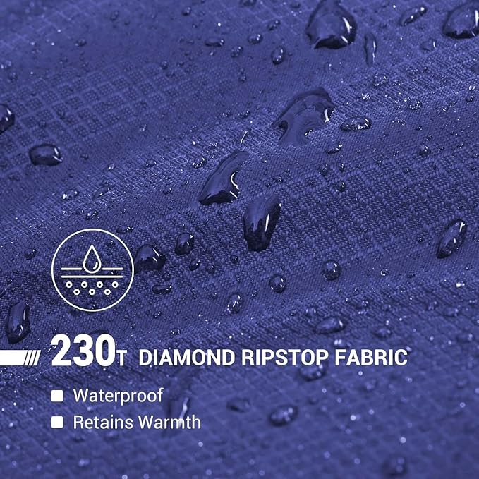 KingCamp Sleeping Bag for Adults Big and Tall, Cold Weather Camping Sleeping Bag with Soft 100% Cotton Flannel Lining, Portable Lightweight Outdoor Traveling & Car Camping