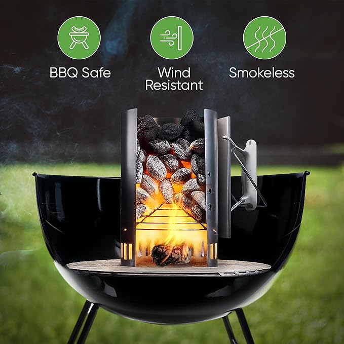 Inflame Fire Starters 70 pcs - Fire Starters for Campfires, Charcoal, Grill, BBQ, Fireplace, Chimney, Woodstove - Waterproof, Weather-Resistant - Natural Wood Starters