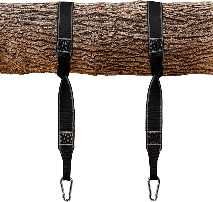 Squirrel Products Two Nylon Tree Swing Hanger Straps - 15ft Each