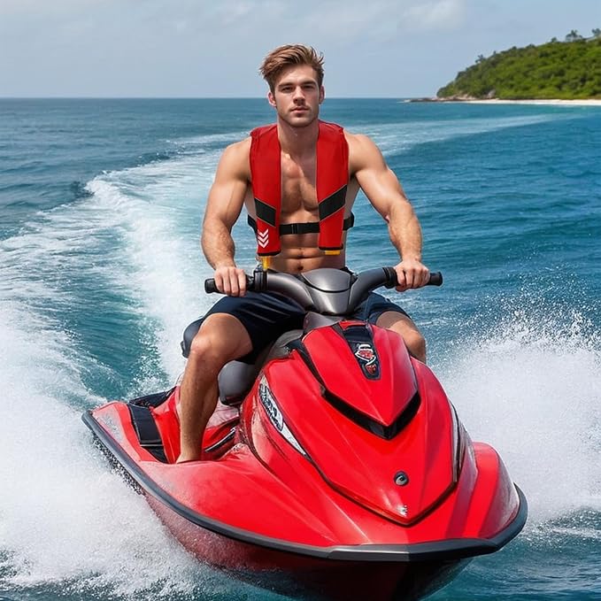 Automatic Inflatable Life Jackets for Adults Life Vests PFD Low Profile Load Capacity Up to 330lbs