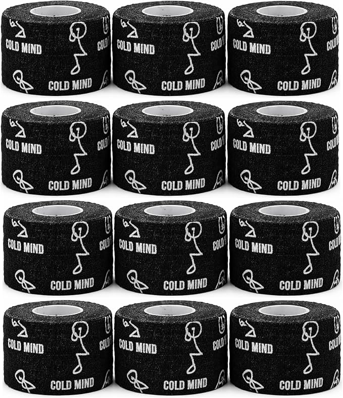 WARM BODY COLD MIND Lifting Thumb Tape for Weightlifting |1.5" x 20.6ft| - Hook Grip Tape for Gym, Powerlifting, Deadlift, Weight Lifting, Athletic Finger Wrap