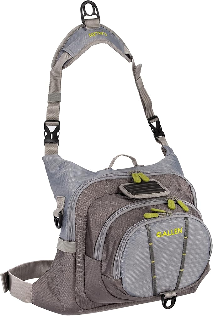 Allen Company Fall River Fly Fishing Chest Pack - Fits up to 6 Tackle/Fly Boxes and Other Accessories - Olive