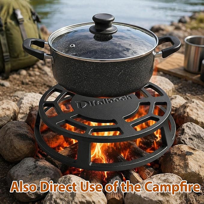 9.45 Inch Heat Diffuser for Gas Stove,Stove Top Simmer Plate for Kitchen Slow Cooking,Cast Iron Flame Tamer Prevent Burning Heat Diffuser & Temperature Control.