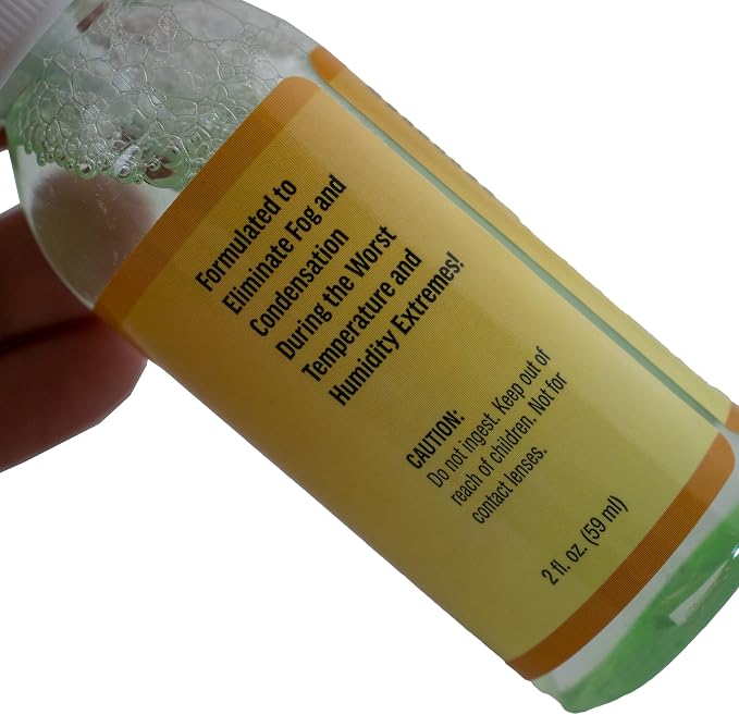 One 2-Ounce Bottle of Birdz Eyewear Anti Fog Spray + Defogger Safe on ALL Lenses
