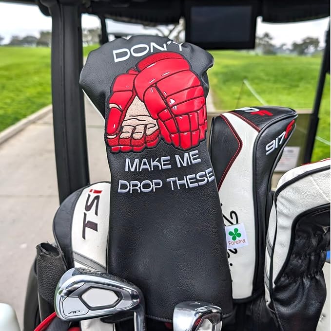 Foretra Driver Headcover | Premium Leather Golf Club Covers | Novelty Design Golf Head Covers Essential Golf Accessories for Men and Women | Universal Fit for Golfer Clubs