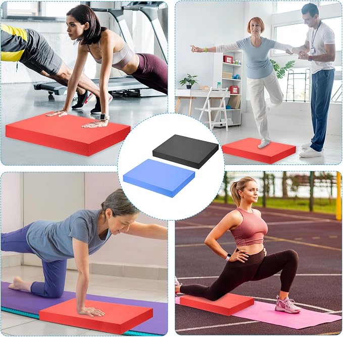 PATIKIL Balance Pad, Non-Slip TPE Foam Pad Cushion Exercise Yoga Mat Knee Pads for Fitness Stability Core Training Stretching