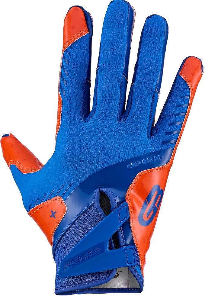 Grip Boost Football Gloves - Peace Stealth 6.0 Boost Plus Sticky Technology - Adult and Youth Football Gloves for Wide Receiver - Men's and Boys Sizes