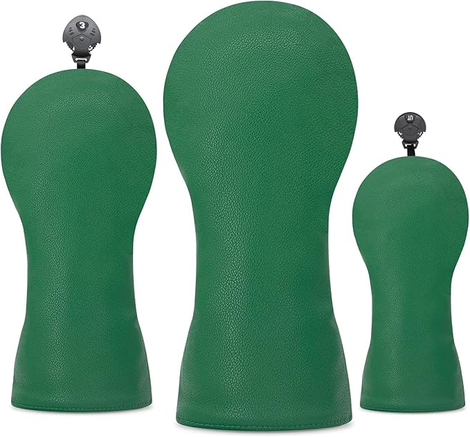 Golf Accessories Golf Club Covers for Driver, Fairway, Hybrids - Golf Driver Headcover/Golf Fairway Wood Head Cover/Hybrid Headcover for Men/Women Golfer