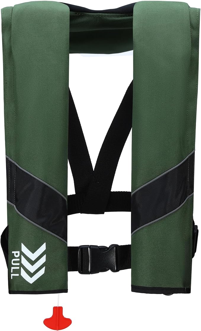 Automatic Inflatable Life Jackets for Adults Life Vests PFD Low Profile Load Capacity Up to 330lbs