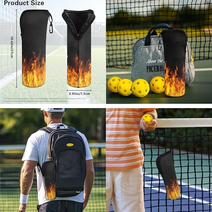 Pickleball Paddles Set 3PCS Pickleball Paddle Case Pickleball Racket Pickleball Bag Ideal for Beginners Gifts