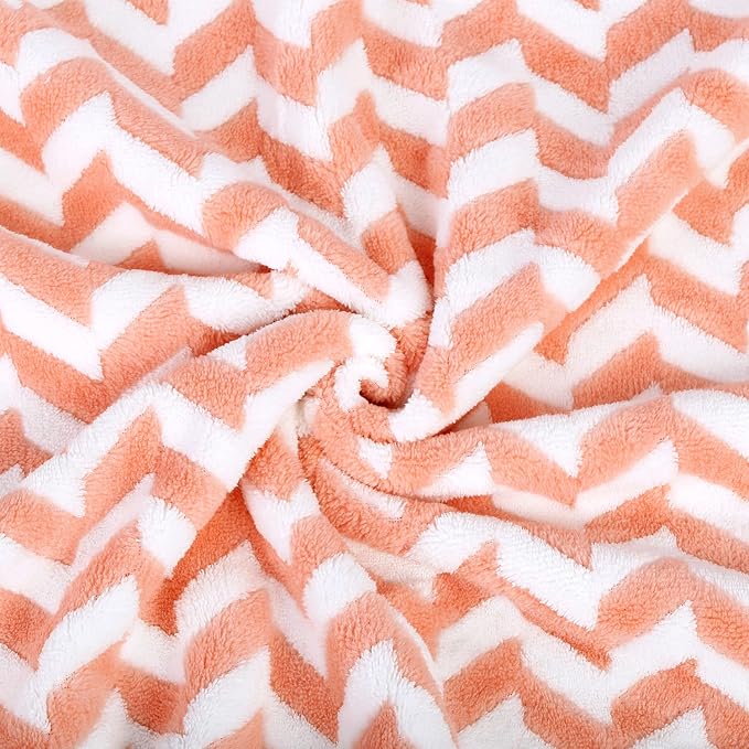 JML Microfiber Bath Towels, Bath Towel 2 Pack(30" x 60"), Oversized, Soft, Super Absorbent and Fast Drying, Multipurpose Use for Sports, Fitness, Yoga, Chevron Red