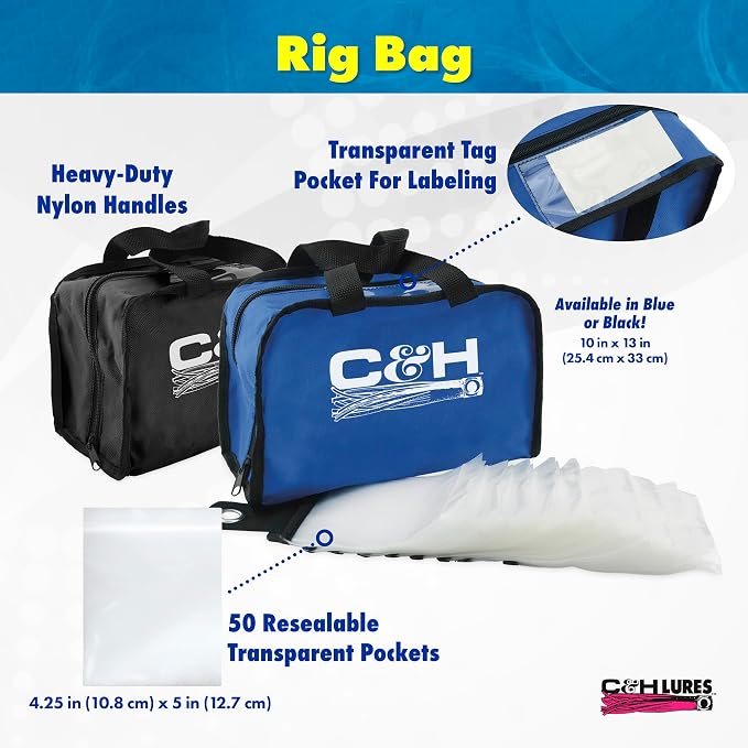 C&H Lures Fishing Lure Case, 10.5 in x 50 in / 26.6 cm x 127 cm, 5 Pocket